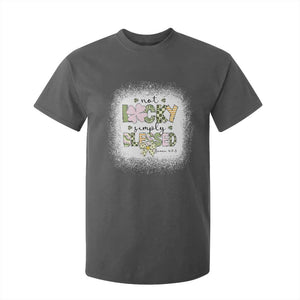 Not Lucky Simply Blessed T Shirt For Kid Blessed Christian Shamrocks St Patricks Day TS11 Dark Heather Print Your Wear