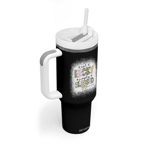 Not Lucky Simply Blessed Tumbler With Handle Blessed Christian Shamrocks St Patricks Day TS11 Print Your Wear