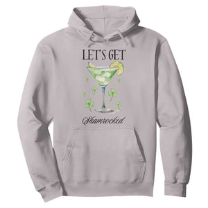 Funny Irish St Patrick's Day Cocktail Hoodie Let's Get Shamrocked Irish Festival TS11 Ice Gray Print Your Wear