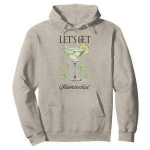 Funny Irish St Patrick's Day Cocktail Hoodie Let's Get Shamrocked Irish Festival TS11 Sand Print Your Wear