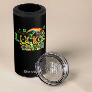 Funny St Patrick's Day Lucky Charm 4 in 1 Can Cooler Tumbler Rainbow Gold Pot Clover TS11 Print Your Wear