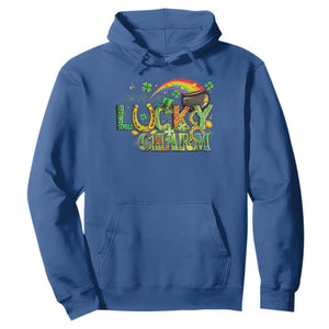 Funny St Patrick's Day Lucky Charm Hoodie Rainbow Gold Pot Clover TS11 Royal Blue Print Your Wear