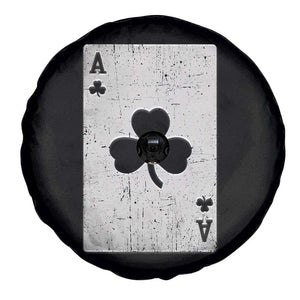 Funny St Patrick's Day Shamrock Clubs Poker Card Spare Tire Cover TS11 Print Your Wear