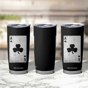 Funny St Patrick's Day Shamrock Clubs Poker Card Tumbler Cup TS11 Print Your Wear