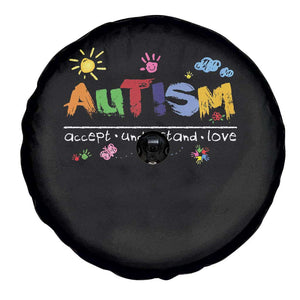 Autism Acceptance Month Spare Tire Cover Autism Accept Understand Love SPED Teachers TS11 Print Your Wear