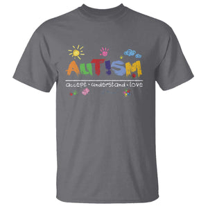 Autism Acceptance Month T Shirt Autism Accept Understand Love SPED Teachers TS11 Charcoal Print Your Wear