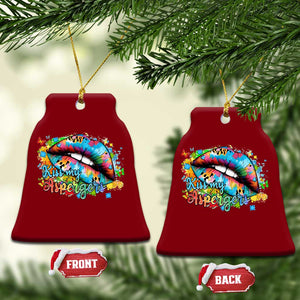 Funny Kiss My Aspergers Ceramic Ornament Asperger Syndrome Autism Awareness TS11 Print Your Wear