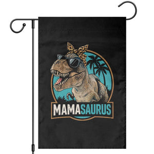 Mamasaurus Funny Dinosaur Mama Garden Flag Mothers Day Family Matching TS11 Black Print Your Wear
