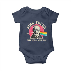 Pink Freud Dark Side Of Your Mom Baby Onesie Psychoanalysis Joke TS11 Navy Print Your Wear