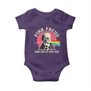 Pink Freud Dark Side Of Your Mom Baby Onesie Psychoanalysis Joke TS11 Purple Print Your Wear