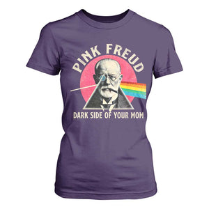 Pink Freud Dark Side Of Your Mom T Shirt For Women Psychoanalysis Joke TS11 Purple Print Your Wear