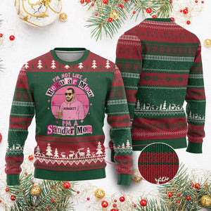 I Am Not Like A Regular Mom I Am A Sandler Mom Ugly Christmas Sweater Funny Mother's Day Meme TS11 Red Green Print Your Wear