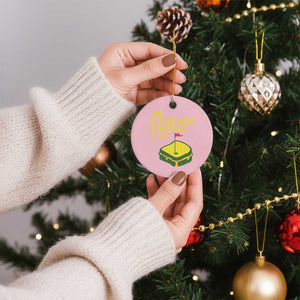 Pimento Cheese Ceramic Ornament Golf Foodie Golfer Tournament TS11 1pc Light Pink Print Your Wear