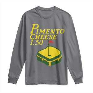 Pimento Cheese Long Sleeve Shirt Golf Foodie Golfer Tournament TS11 Charcoal Print Your Wear