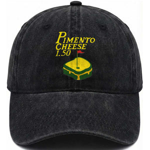 Pimento Cheese Washed Cotton Baseball Cap Golf Foodie Golfer Tournament TS11 Print Your Wear