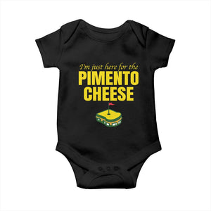 I'm Just Here For The Pimento Cheese Baby Onesie Funny Golf Foodie TS11 Black Print Your Wear