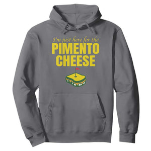 I'm Just Here For The Pimento Cheese Hoodie Funny Golf Foodie TS11 Charcoal Print Your Wear