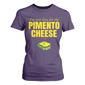 I'm Just Here For The Pimento Cheese T Shirt For Women Funny Golf Foodie TS11 Purple Print Your Wear