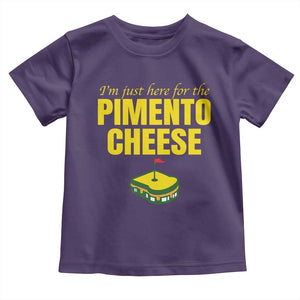 I'm Just Here For The Pimento Cheese Toddler T Shirt Funny Golf Foodie TS11 Purple Print Your Wear