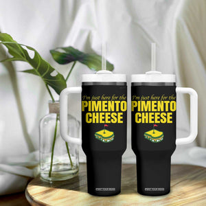 I'm Just Here For The Pimento Cheese Tumbler With Handle Funny Golf Foodie TS11 Print Your Wear