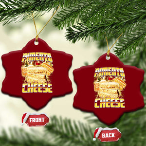 Pimento Cheese Ceramic Ornament Funny Cheesemonger Cheese Lovers Bootleg Art TS11 Print Your Wear