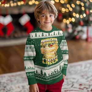 Pimento Cheese Ugly Christmas Sweater Funny Cheesemonger Cheese Lovers Bootleg Art TS11 Forest Green Beige Print Your Wear