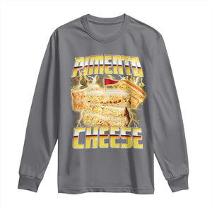 Pimento Cheese Long Sleeve Shirt Funny Cheesemonger Cheese Lovers Bootleg Art TS11 Charcoal Print Your Wear