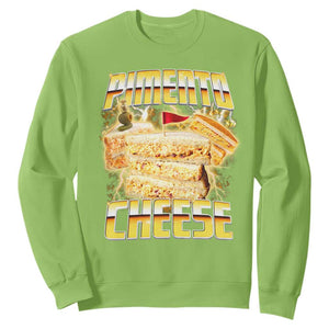 Pimento Cheese Sweatshirt Funny Cheesemonger Cheese Lovers Bootleg Art TS11 Lime Print Your Wear