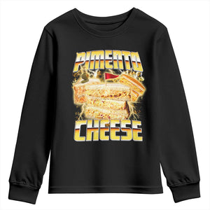 Pimento Cheese Youth Sweatshirt Funny Cheesemonger Cheese Lovers Bootleg Art TS11 Black Print Your Wear