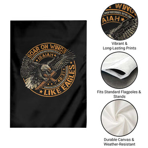Soar On Wings Like Eagles Christian Garden Flag Isaiah 40 31 Bible Verse TS11 Print Your Wear