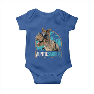 Auntiesaurus Funny Dinosaur Aunt Baby Onesie Family Matching TS11 Royal Blue Print Your Wear