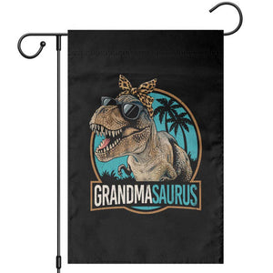 Grandmasaurus Funny Dinosaur Grandma Garden Flag Family Matching TS11 Black Print Your Wear