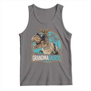 Grandmasaurus Funny Dinosaur Grandma Tank Top Family Matching TS11 Deep Heather Print Your Wear