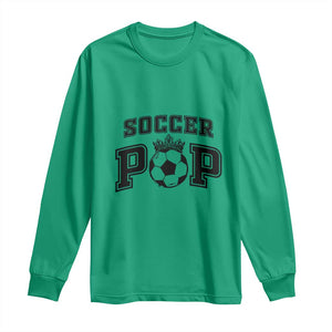Soccer Pop Long Sleeve Shirt Football Family Matching Team Player Father's Day TS11 Irish Green Print Your Wear
