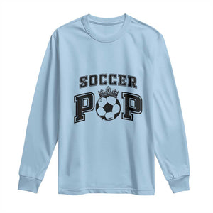 Soccer Pop Long Sleeve Shirt Football Family Matching Team Player Father's Day TS11 Light Blue Print Your Wear