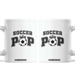 Soccer Pop Coffee Mug Football Family Matching Team Player Father's Day TS11 White Print Your Wear