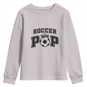 Soccer Pop Youth Sweatshirt Football Family Matching Team Player Father's Day TS11 Ice Gray Print Your Wear