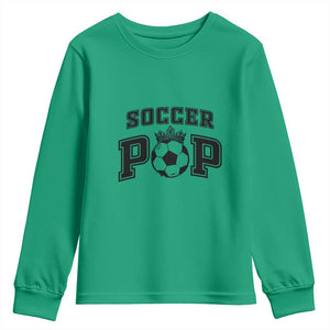 Soccer Pop Youth Sweatshirt Football Family Matching Team Player Father's Day TS11 Irish Green Print Your Wear