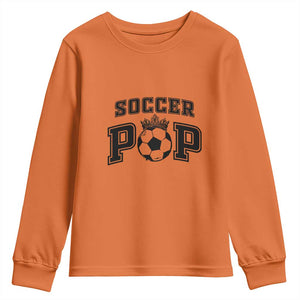 Soccer Pop Youth Sweatshirt Football Family Matching Team Player Father's Day TS11 Orange Print Your Wear