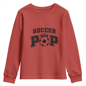 Soccer Pop Youth Sweatshirt Football Family Matching Team Player Father's Day TS11 Red Print Your Wear