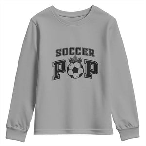 Soccer Pop Youth Sweatshirt Football Family Matching Team Player Father's Day TS11 Sport Gray Print Your Wear