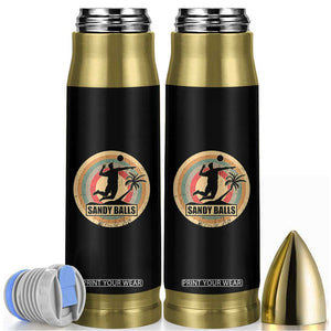 Beach Volleyball Bullet Tumbler Sandy Balls Team Player Volleyball Coach TS11 Black Print Your Wear