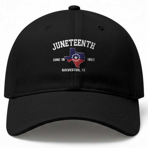 Juneteenth Galveston Texas Baseball Cap Juneteenth Flag African American History