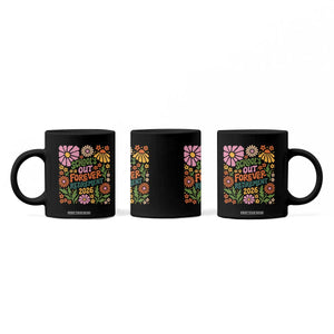 Schools Out Forever Retirement 2026 Coffee Mug Retired Teacher Summer Retro Floral TS11 Print Your Wear