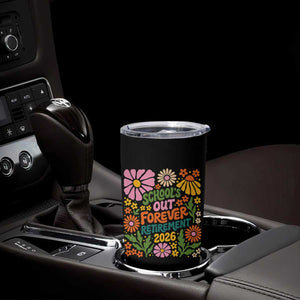 Schools Out Forever Retirement 2026 Tumbler Cup Retired Teacher Summer Retro Floral TS11 Print Your Wear