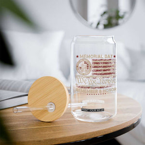 Memorial Day Glass Can Remember And Honor Red Poppy Flower Military Veteran TS11 Print Your Wear
