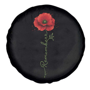 Remember Memorial Day Red Poppy Veteran Military Army Spare Tire Cover TS11 Print Your Wear