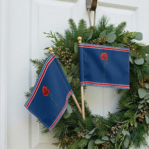 Remember Memorial day Red Poppy Veteran Military Army Patriotic Handheld Flag TS11 Classic 8.2" × 5.5" Blue Red Print Your Wear
