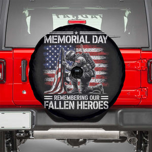 Memorial Day Spare Tire Cover Remembering Our Fallen Heroes Veteran Day American Flag TS11 Black Print Your Wear