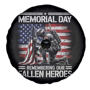 Memorial Day Spare Tire Cover Remembering Our Fallen Heroes Veteran Day American Flag TS11 Print Your Wear